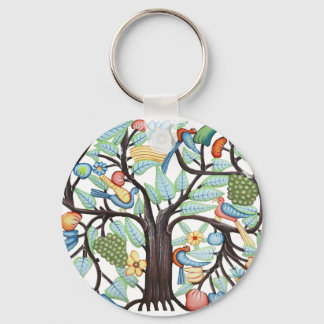 Tree of Life - pastel Key Ring