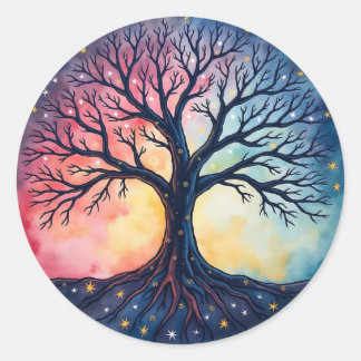 TREE OF LIFE Patch Classic Round Sticker