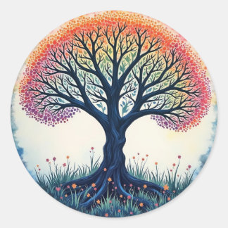TREE OF LIFE Patch Classic Round Sticker