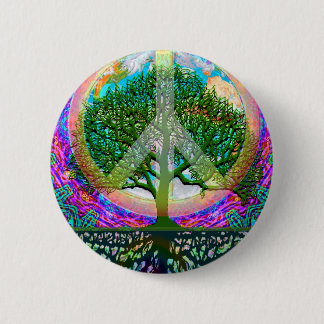 Tree of Life Peace 6 Cm Round Badge