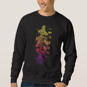Tree Of Life Phases Of The Moon Yoga Chakra - Suns Sweatshirt