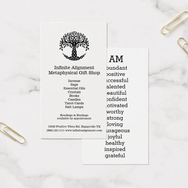 Tree of Life Positive Affirmations I AM (Office)