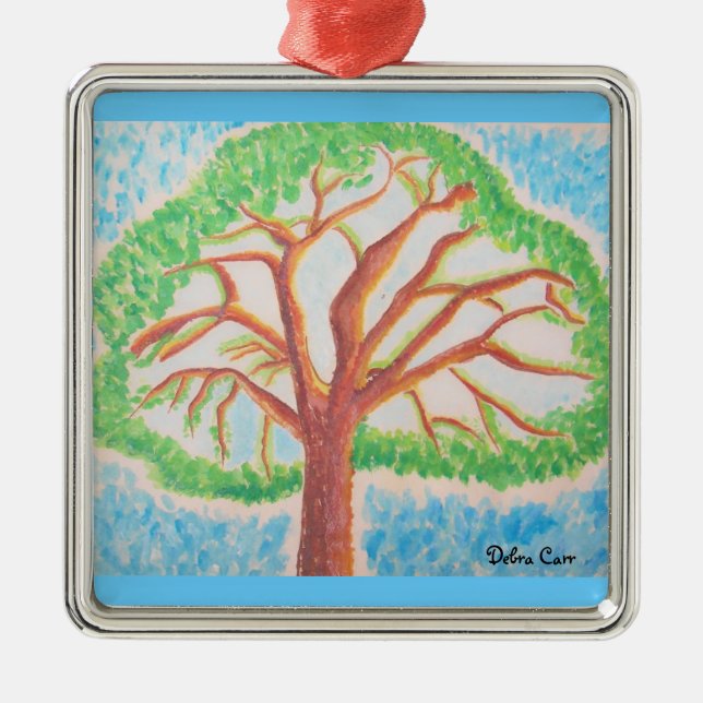 Tree of Life-prem square ornament (Front)
