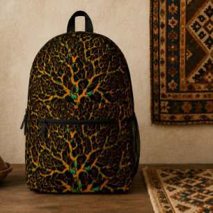 Tree of life printed backpack