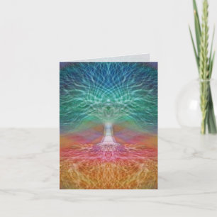 Tree of Life Rainbow Hearts Card