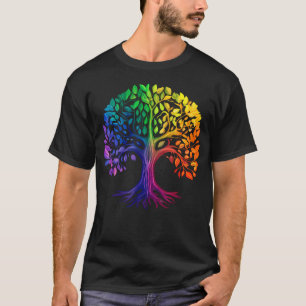 Tree Of Life Rainbow Lgbtq Gay Pride Month Lgbt T-Shirt