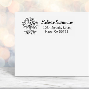 Tree of Life Return Address Self-inking Stamp