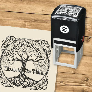 Tree of Life Rubber Ex Libris Stamp