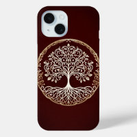 Tree of Life Rustic Dark Red Celtic