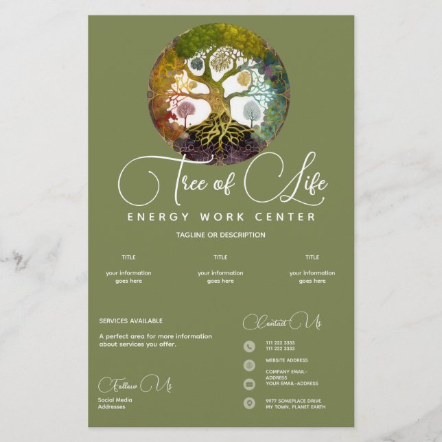 Tree of Life | Seasons Flyer (Front)