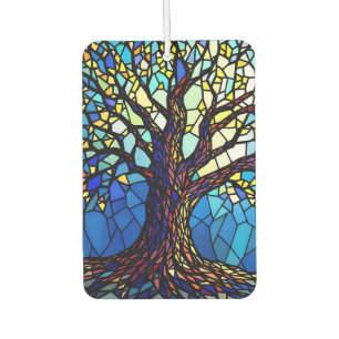 Tree of Life Shattered Glass Mosaic Car Air Freshener