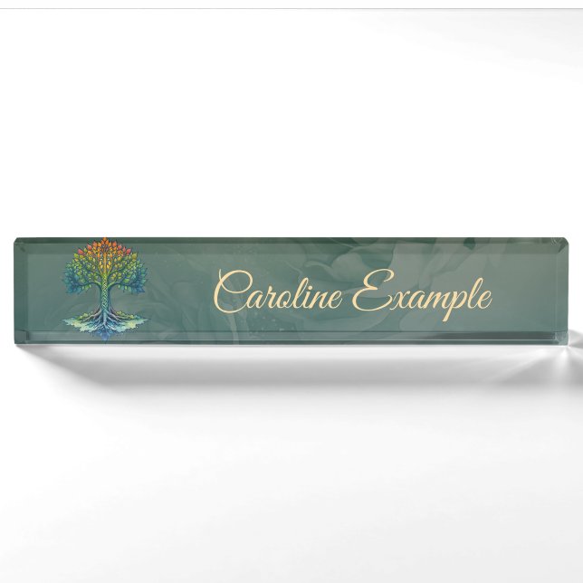 Tree of Life Shifting Dawn Nameplate (Front)