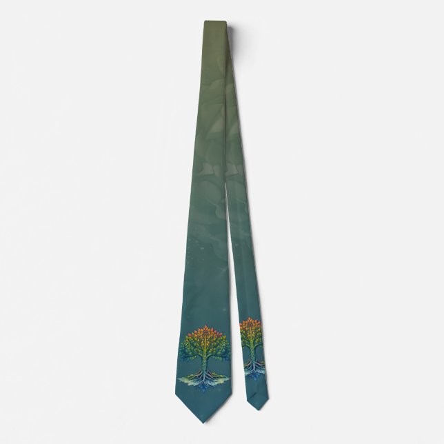 Tree of Life Shifting Dawn  Tie (Front)