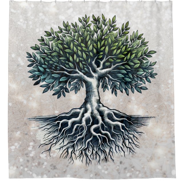 Tree of Life Shower Curtain (Front)