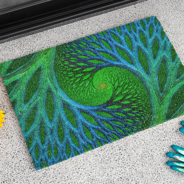Tree Of Life Spiral Fractal Doormat (Creator Uploaded)
