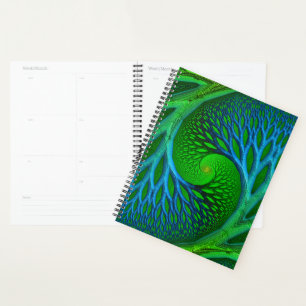 Tree Of Life Spiral Fractal Planner