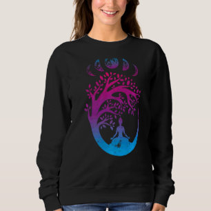Tree Of Life  Spiritual Moonphases For Yoga & Nama Sweatshirt