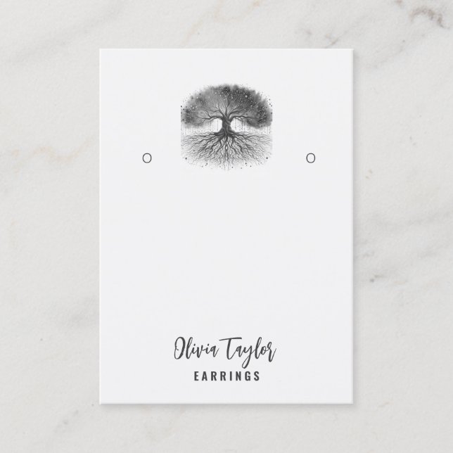 Tree of Life Spiritual Tree Organic Display Card (Front)