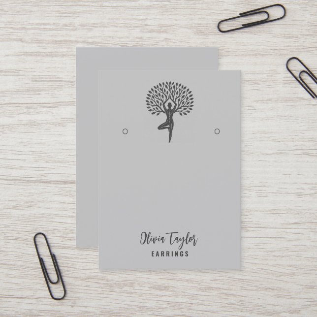 Tree of Life Spiritual Tree Organic Display Card (Front/Back In Situ)