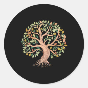 Tree Of Life Spirituality Yoga Tree Of Life Medita Classic Round Sticker
