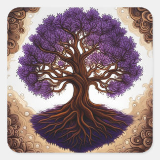 Tree of Life Square Sticker