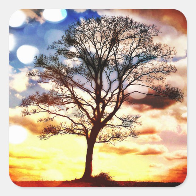 Tree Of Life Square Sticker (Front)