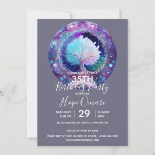 Tree of Life   Starry Night Invitation
