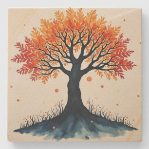 Tree of Life  Stone Coaster
