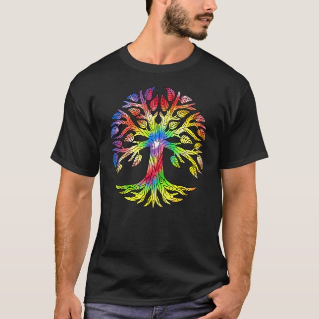 Tree of Life Symbol Colour T-Shirt (Front)