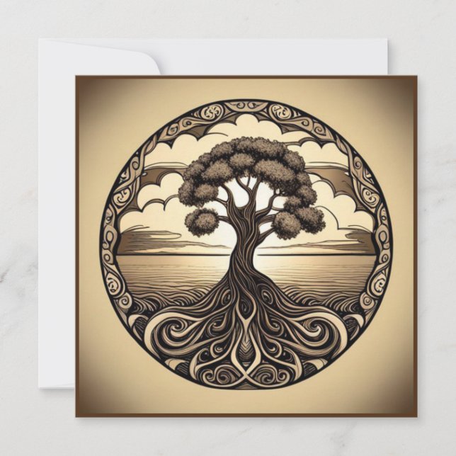 Tree of Life  Thank You Card (Front)