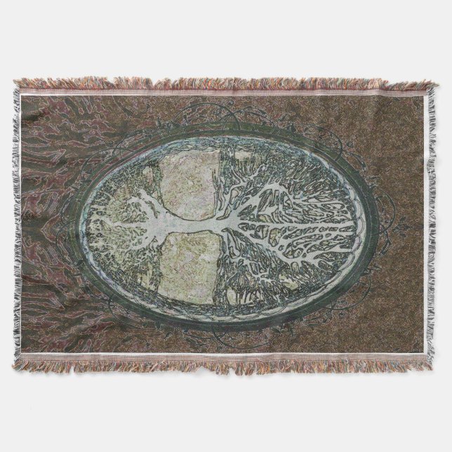Tree of Life Throw Blanket (Front)
