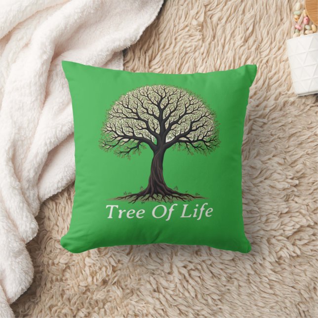 Tree of Life Throw Pillow (Blanket)