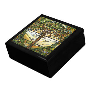 Tree of Life/Tiffany Stained Glass Window Gift Box