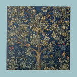 Tree of Life Tile<br><div class="desc">Tree of Life by William Morris. The "Tree of Life" is one of William Morris' most well known works. You can readily see his attention to detail in this wonderful tapestry, whose symbolic meaning, according to the Biblical story of Adam and Eve, is everlasting life or immortality. William Morris (24...</div>