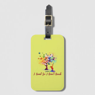 Tree of life, tree, butterfly luggage tag
