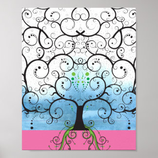 Tree of Life Tree illustration Poster