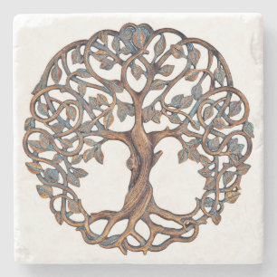 tree of life,tree of life,tree of life gifts, stone coaster