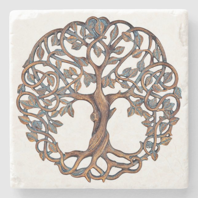 tree of life,tree of life,tree of life gifts, stone coaster (Front)