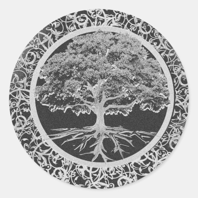 Tree of Life Vigour Classic Round Sticker (Front)