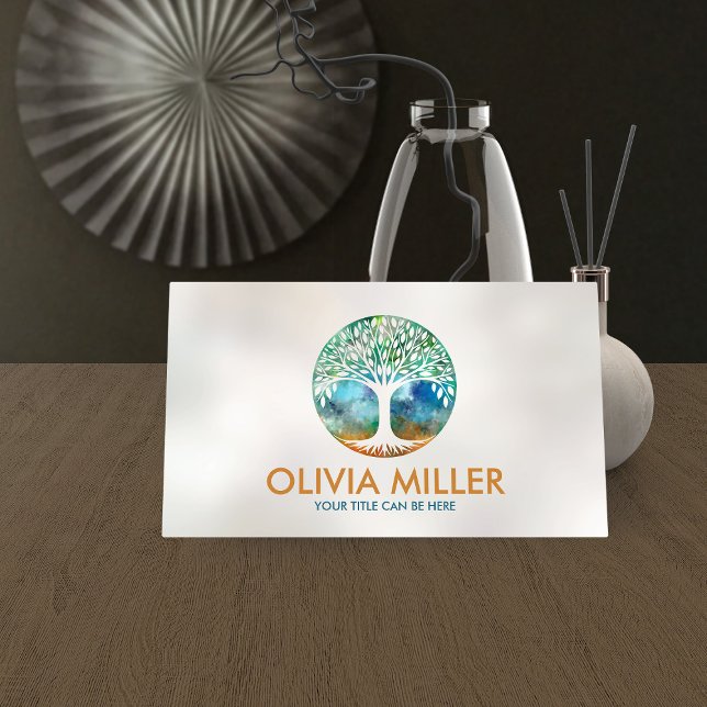 Tree of life - Watercolor Business Card (Creator Uploaded)