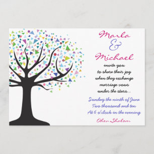 Tree of Life Wedding Invitation Invite Engagement