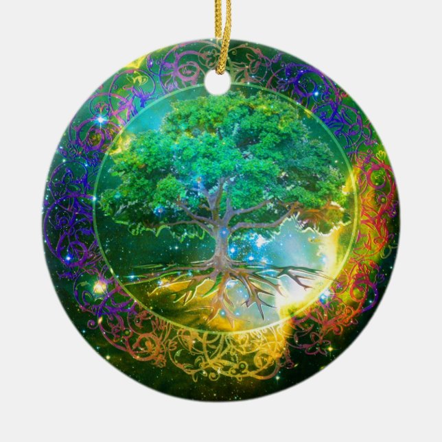 Tree of Life Wellness Ceramic Tree Decoration (Front)