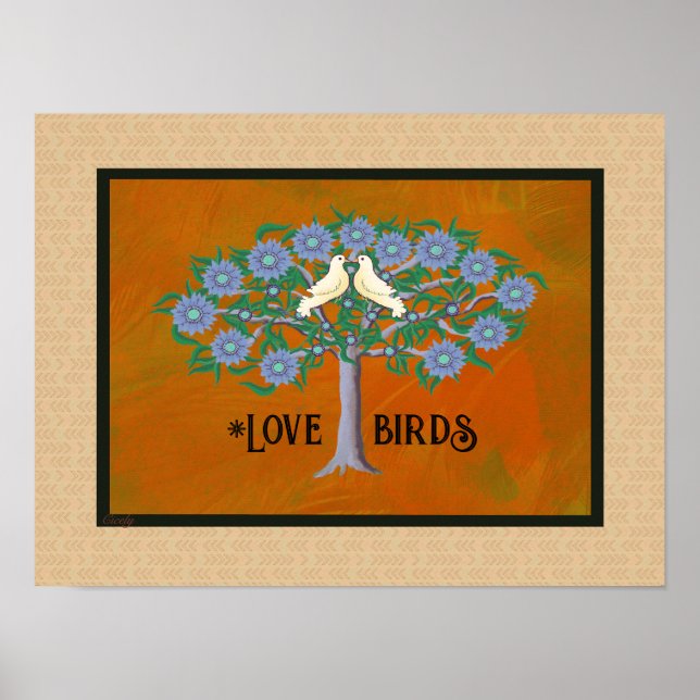 Tree of Life with 2 Doves 12/18 Poster (Front)