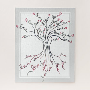 Tree of Life With Hearts Meaningful & Challenging Jigsaw Puzzle