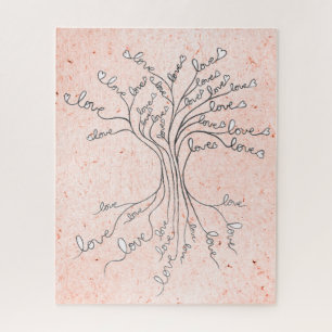  Tree of Life With Hearts Meaningful & Challenging Jigsaw Puzzle