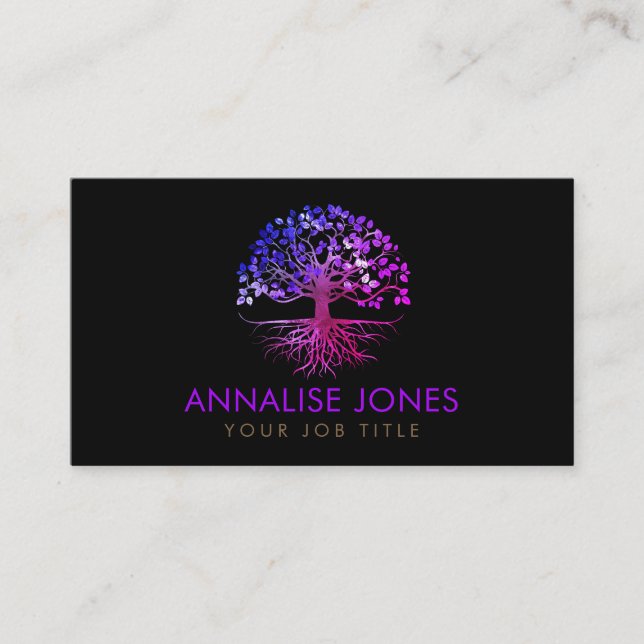 Tree of life - Yggdrasil Business Card (Front)