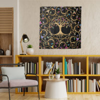 Tree of life - Yggdrasil - colorful leaves