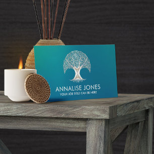 Tree of Life - Yggdrasil - Mother of pearl Business Card