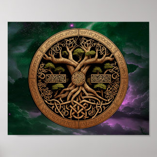 Tree of Life Yggdrasil Poster
