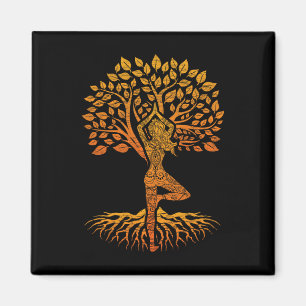 Tree Of Life Yoga Chakra Haka, Clic Fit, Round Nec Magnet
